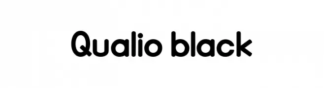 Qualio black  les polices de caractères gratuit tlcharger