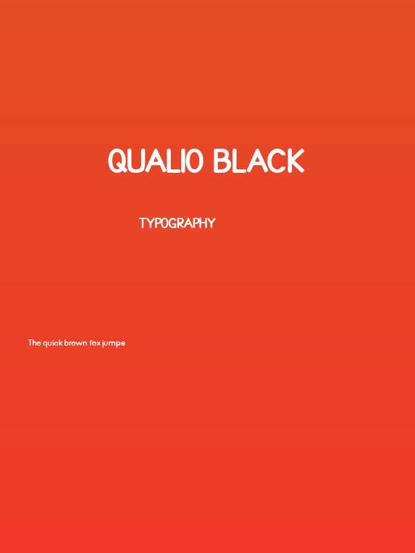 Qualio black Poster