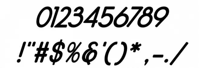 Qualio bold italic Font OTHER CHARS