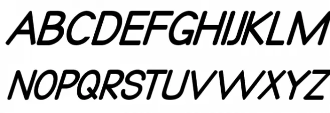 Qualio bold italic Font UPPERCASE