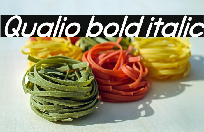 Qualio bold italic Example 3