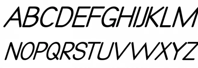 Qualio italic خط أحرف كبيرة