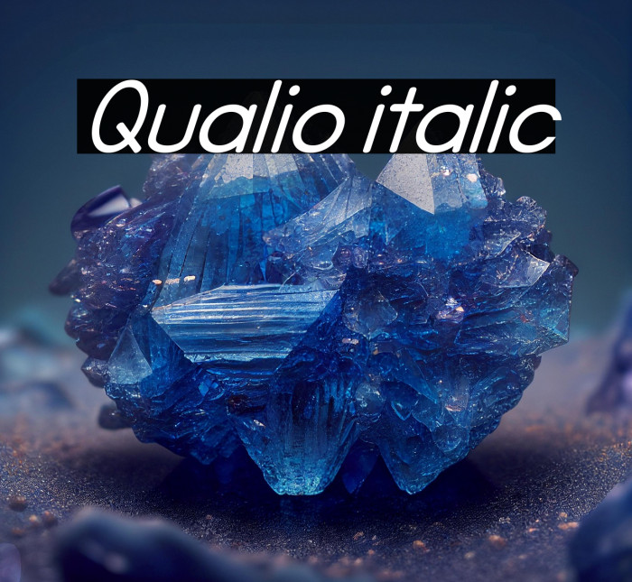 Qualio italic Example 3