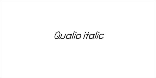 Qualio italic Logo