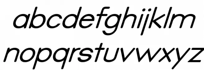 Qualio italic फ़ॉन्ट लोअरकेस