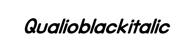 Qualioblackitalic  Frei Schriftart Herunterladen