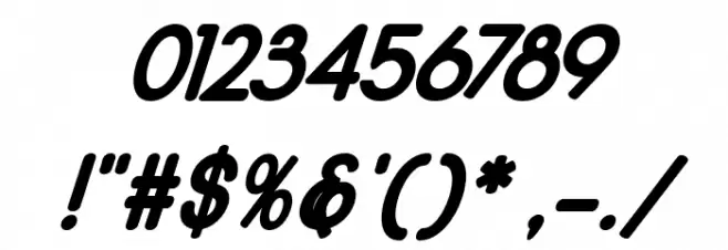 Qualioblackitalic Font OTHER CHARS