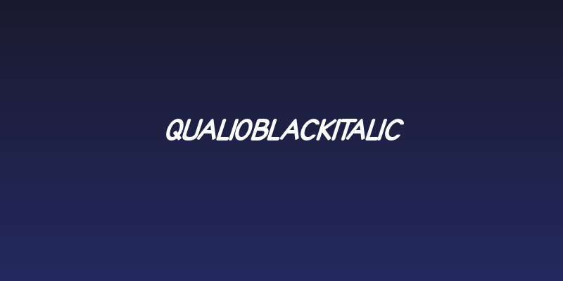 Qualioblackitalic Social Header