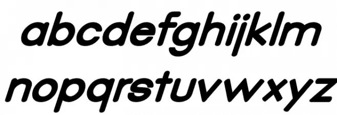 Qualioblackitalic 字体 小写
