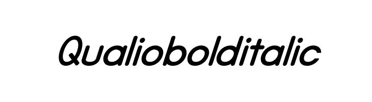 Qualiobolditalic  Descarca Fonturi Gratis