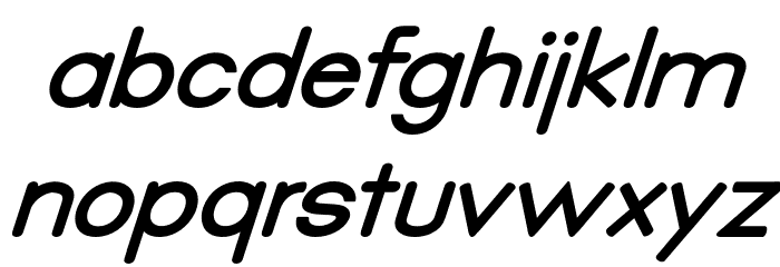 Qualiobolditalic Font LOWERCASE