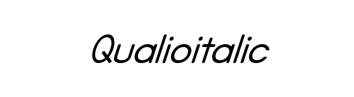 Qualioitalic  Скачать бесплатные шрифты