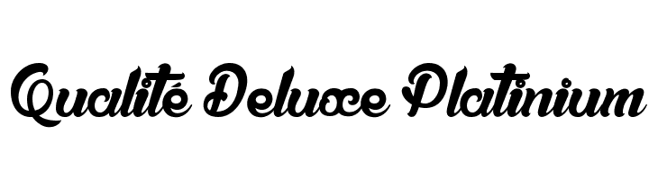 Qualité Deluxe Platinium Font