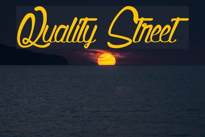 Quality Street Font examples