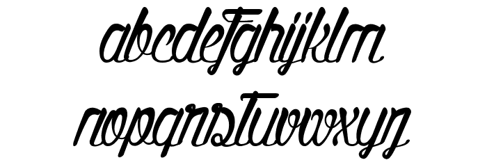 Quality Street Font LOWERCASE