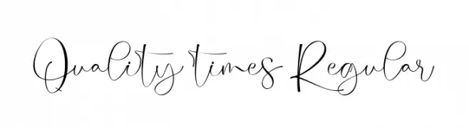 Quality times Regular  नि: शुल्क फ़ॉन्ट्स डाउनलोड