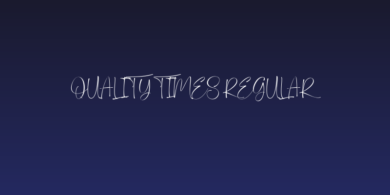 Quality times Regular Social Header