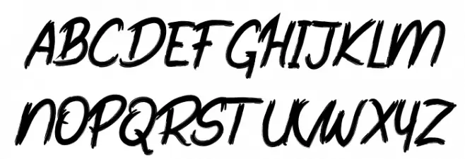 Quamaine Brush Шрифта ВЕРХНИЙ