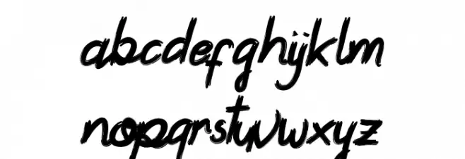 Quamaine Demo Brush 字体 小写