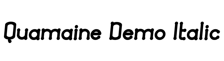 Quamaine Demo Italic  フリーフォントのダウンロード