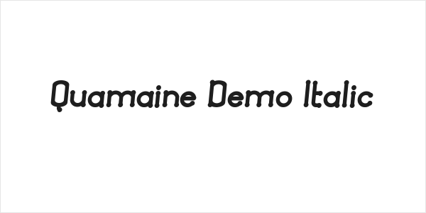 Quamaine Demo Italic Logo