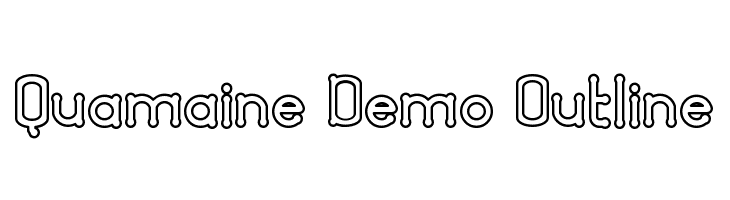 Quamaine Demo Outline  フリーフォントのダウンロード