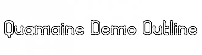 Quamaine Demo Outline  Fuentes Gratis Descargar