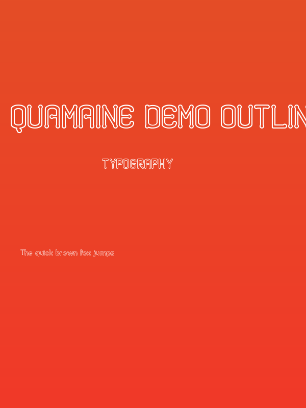 Quamaine Demo Outline Poster