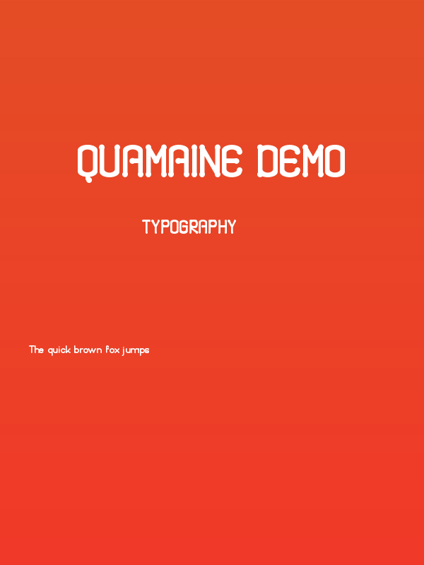 Quamaine Demo Poster