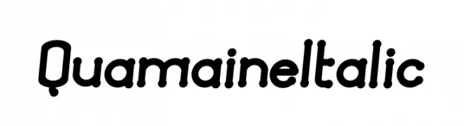 Quamaine Italic  Fuentes Gratis Descargar