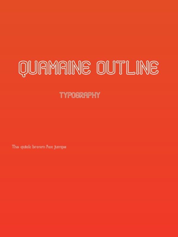 Quamaine Outline Poster