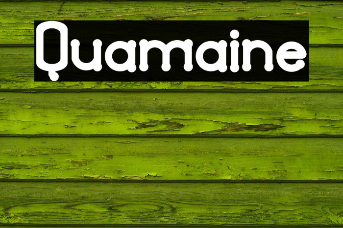 Quamaine Font examples