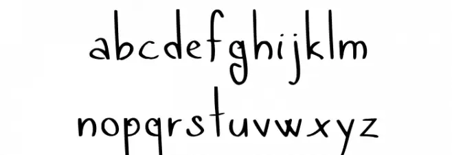 Quand tu dors ... Medium フォント 小文字