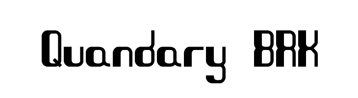 Quandary BRK Font