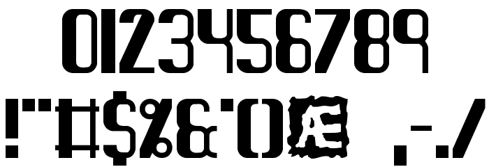 Quandary BRK Font OTHER CHARS