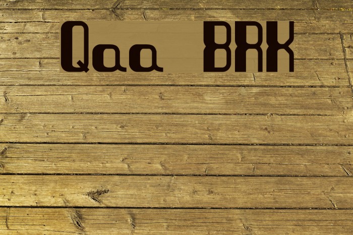 Quandary BRK Font examples