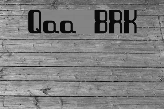 Quandary BRK Font examples