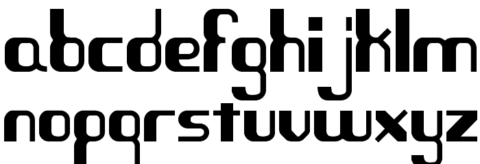 Quandary BRK Font LOWERCASE