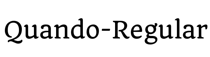 Quando-Regular Font