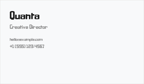 Quanta Business Card