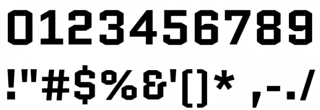 Quantico-Bold Font OTHER CHARS