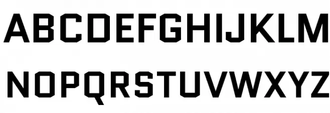 Quantico-Bold Schriftart Groß
