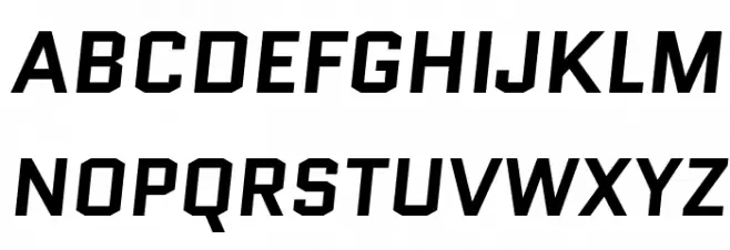 Quantico-BoldItalic フォント 大文字