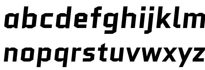 Quantico-BoldItalic Font LOWERCASE