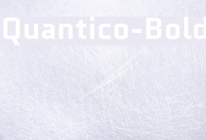 Quantico-Bold Font examples