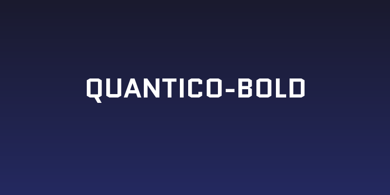 Quantico-Bold Social Header