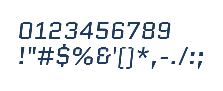 Quantico-Italic Other Characters