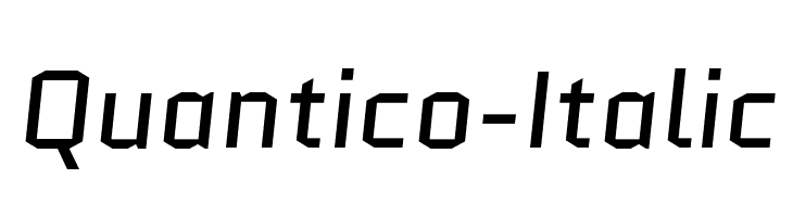 Quantico-Italic  Descarca Fonturi Gratis