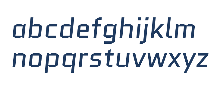 Quantico-Italic Lowercase