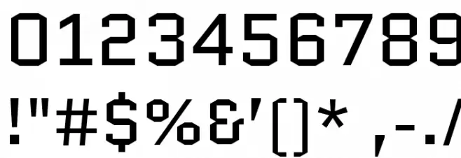Quantico-Regular Font OTHER CHARS
